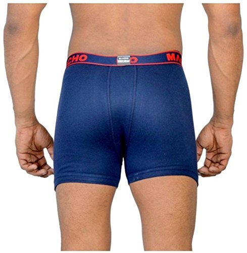 Amul Macho Men's Long Cotton Fine Trunk Pack of 4 (Multi Color)